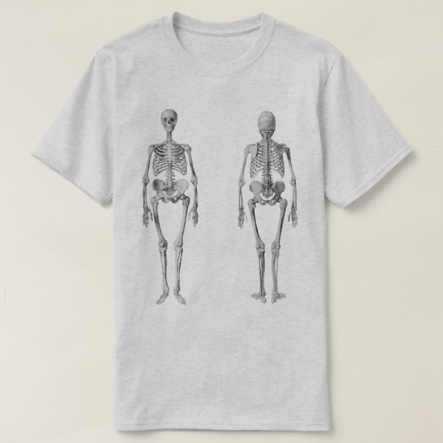 Vintage Skeleton T-Shirt (Frente do Design)