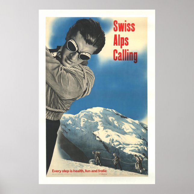 Vintage Ski Poster (Frente)