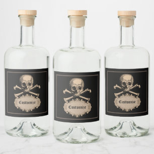 Vintage Skull & Crossbones Halloween