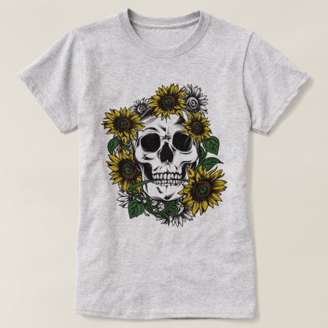 Vintage Skull T-Shirt (Frente do Design)