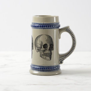 Vintage Skulls — Caneca de cerveja tradicional d