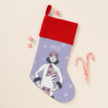 Vintage Snow Queen Christmas Stocks
