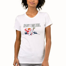 Vintage Snowman - Camisa de Natal