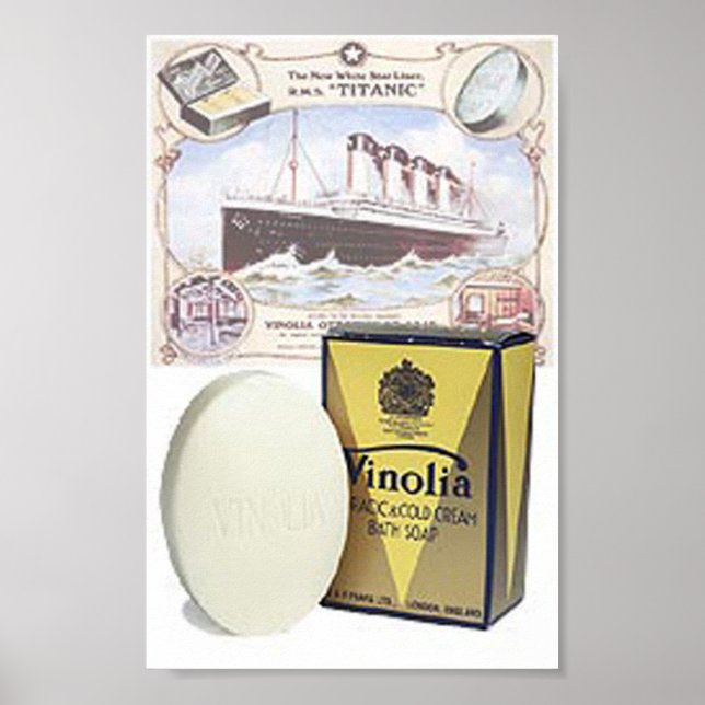 Vintage Soap Ad Impressão (Frente)