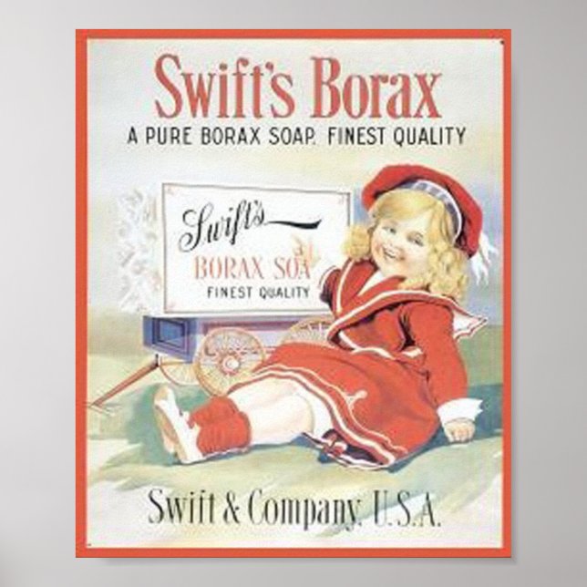 Vintage Soap Ad Impressão (Frente)