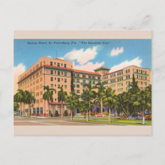 Vintage Soreno Hotel Rua. Cartão postal FL Petersb