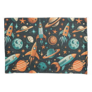 Vintage Spacecraft Rocket ships Pattern - Cosmos(2