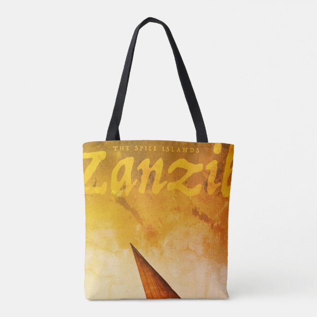 Vintage Spice Islands Zanzibar Tote Bag (Verso)