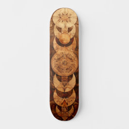 Vintage spiritual design skateboard