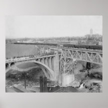 Vintage Spokane Railroad Poster