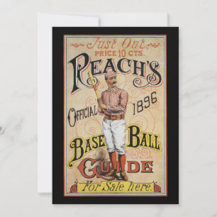 Vintage Sports Baseball, Arte de Cobrir do Guia Re