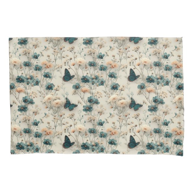 Vintage Spring Flowers and Butterflies (Frente)