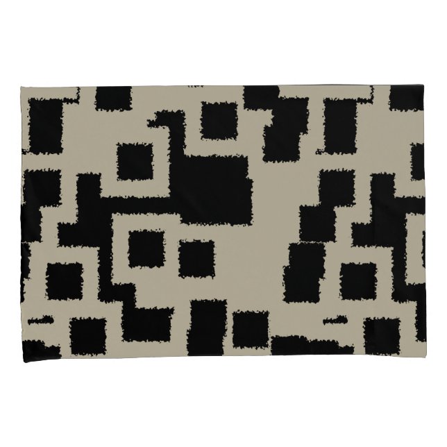 Vintage Square Pillowcase (Frente-Direita)