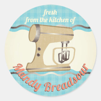 Vintage stand mixer da cozinha do adesivo