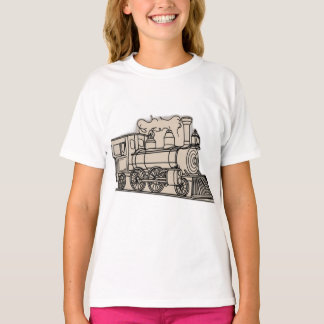 Vintage Steam Locomotive T-Shirt Design