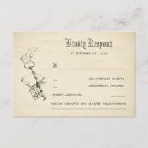 Vintage Story Book Weding RSVP