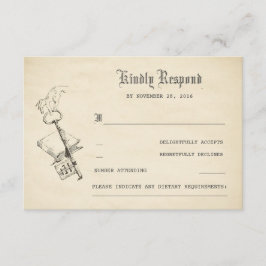 Vintage Story Book Weding RSVP