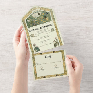 Vintage Storybook Forest - Tudo em um Convite de c