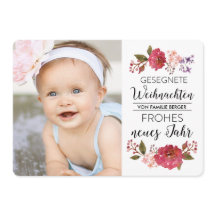 Vintage-Strauß Urlaub Foto-Gruß