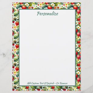 Vintage Strawberry Daisy Flower Floral Garden
