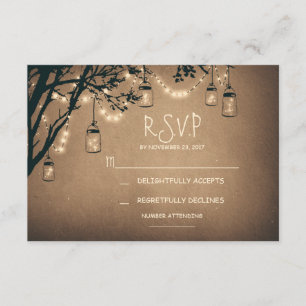 vintage string light e mason jars RSVP