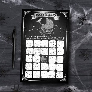 Vintage Stroller Halloween Chá de fraldas Bingo