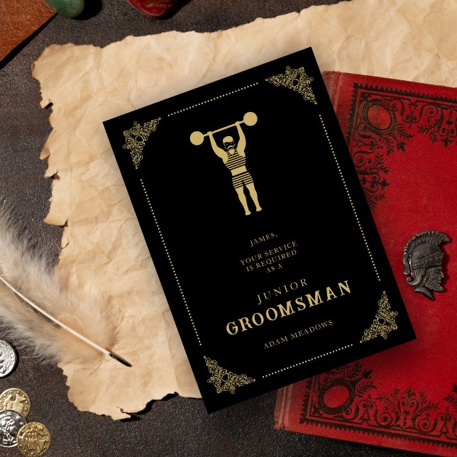 Vintage Strongman Falso Ouro Júnior Padrinho de ca (Criador carregado)