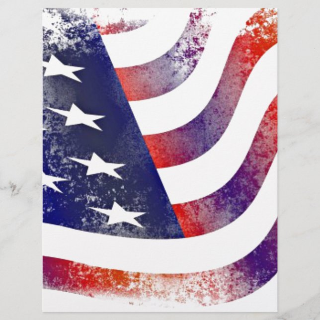 Vintage Style American Flag (Frente)