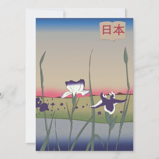 Vintage Style Japan Flowers (Frente)