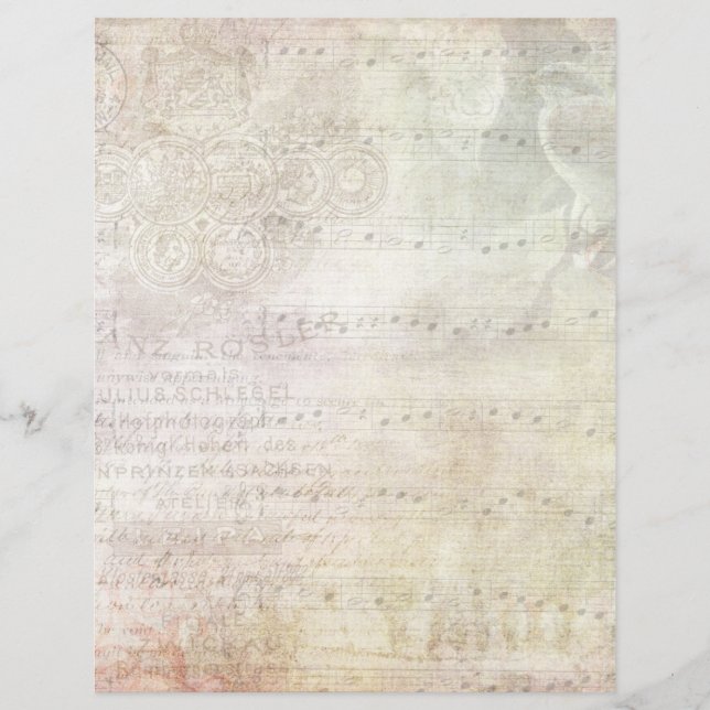 Vintage Style Sheet Music (Frente)