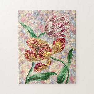 Vintage Style Tulip Pair Art Quebra-cabeça