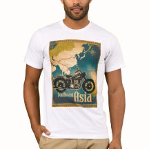 Vintage Sudeste Asiático Roteando T-shirt