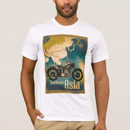 Vintage Sudeste Asiático Roteando T-shirt