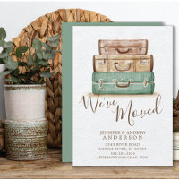 Vintage Suitcases | Anúncio de mudança