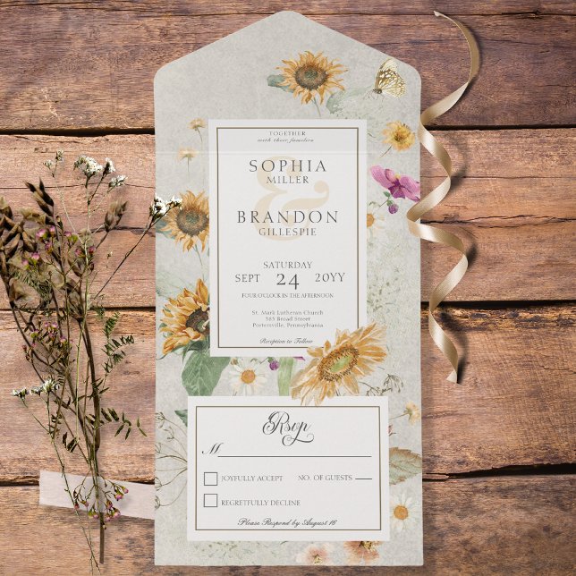 Vintage Summer Sunflower Cream No Janto (Criador carregado)