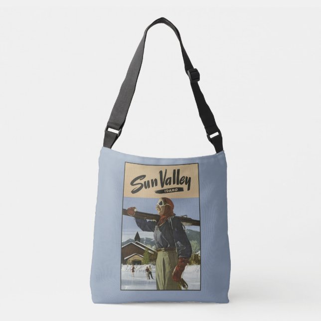 Vintage Sun Valley Idaho EUA bolsas (Frente)