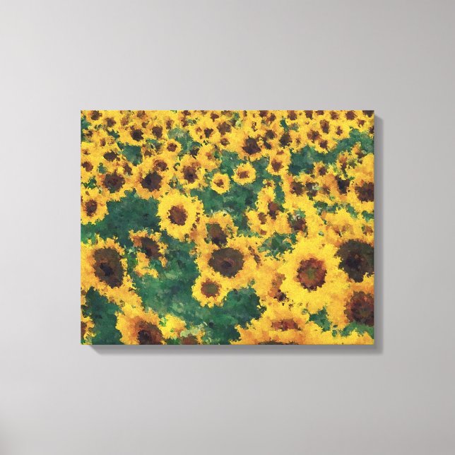 Vintage Sunflower painting art - Canvas (Frente)