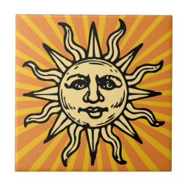 Vintage Sunshine Azulejo cerâmico