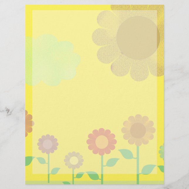 Vintage Sunshine Happy Yellow Vintage Floral (Frente)