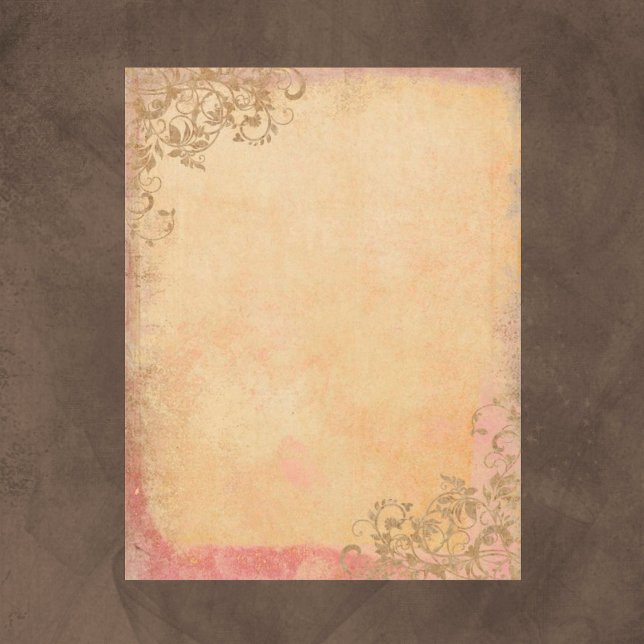 Vintage Swirly Scrapbook Paper (Criador carregado)