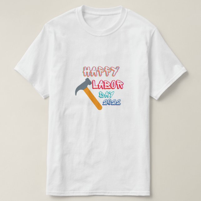 Vintage T-Shirt feliz dia de trabalho (Frente do Design)