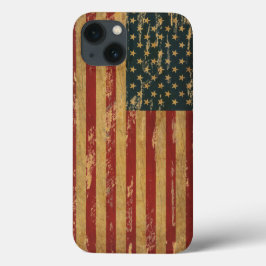 Vintage Tattered US Flag