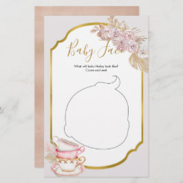 Vintage Tea Party - Chá de fraldas Baby Face Games