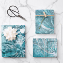 Vintage Teal White Floral Patterno Glitter Sparkle