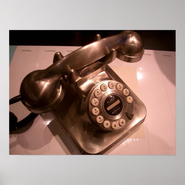 Vintage Telephone Poster (Frente)