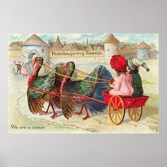 Vintage Thanksanding Poster (Frente)