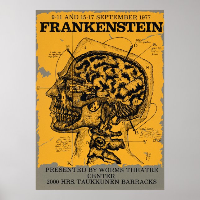 Vintage Theater Play Advertisement Poster (Frente)