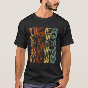 Vintage Tiger Retro Tigre Camisa Homens Crianças