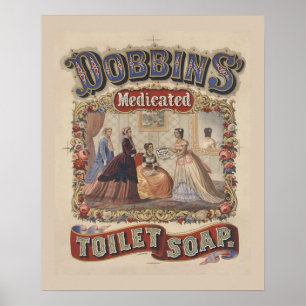 Vintage Toilet Soap Poster