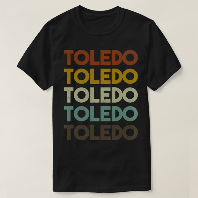 Vintage Toledo Ohio 80s Style Pullover (Frente do Design)